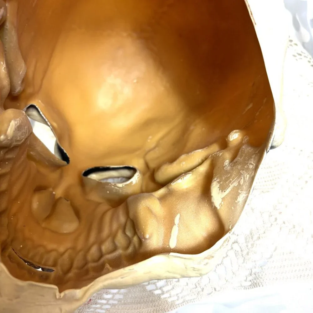 Mask Illusions Vintage Collectible 90’s Realistic Skull Latex Mask